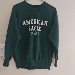 American Eagle Dark Green Sweatshirt